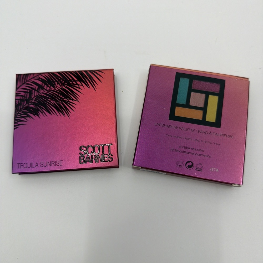 New Scott Barnes Tequila Sunrise Eyeshadow Pallette Full size~Rare